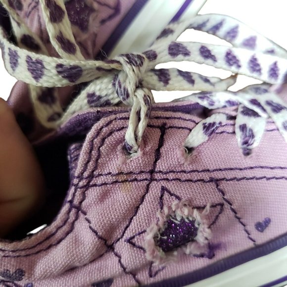 Converse One Star Little Girls Chucks Tennis Shoes Size 5 US Sneakers See Descri - Picture 10 of 10